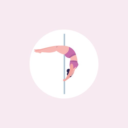 Cours de pole dance dans une ambiance bienveillante et conviviale dans l'école de pole dance L'art en vol à Montpellier